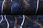Jersey Fabric Panther Stripes Blue