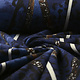 Jersey Fabric Panther Stripes Blue