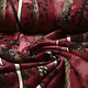 Jersey Fabric Panther Stripes Red