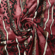 Jersey Fabric Panther Stripes Red