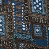 Jersey Stoff Ornament Ahlat Blau