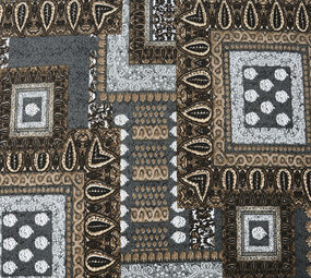 Jersey Fabric Ornament Ahlat Grey