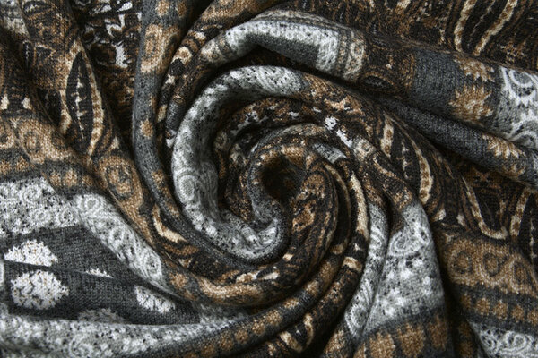 Jersey Fabric Ornament Ahlat Grey