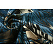 Jersey Tissu Feuilles Bleu Jersey Tissu Feuilles Bleu