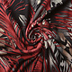 Jersey Fabric Leaves Red