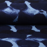 Jersey Tessuto Painted Pois Blu Jersey Tessuto Painted Pois Blu
