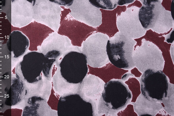 Jersey Stof Painted Dots Rood Jersey Stof Painted Dots Rood