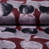 Jersey Tessuto Painted Pois Rosso Jersey Tessuto Painted Pois Rosso