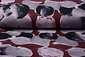 Jersey Tessuto Painted Pois Rosso Jersey Tessuto Painted Pois Rosso