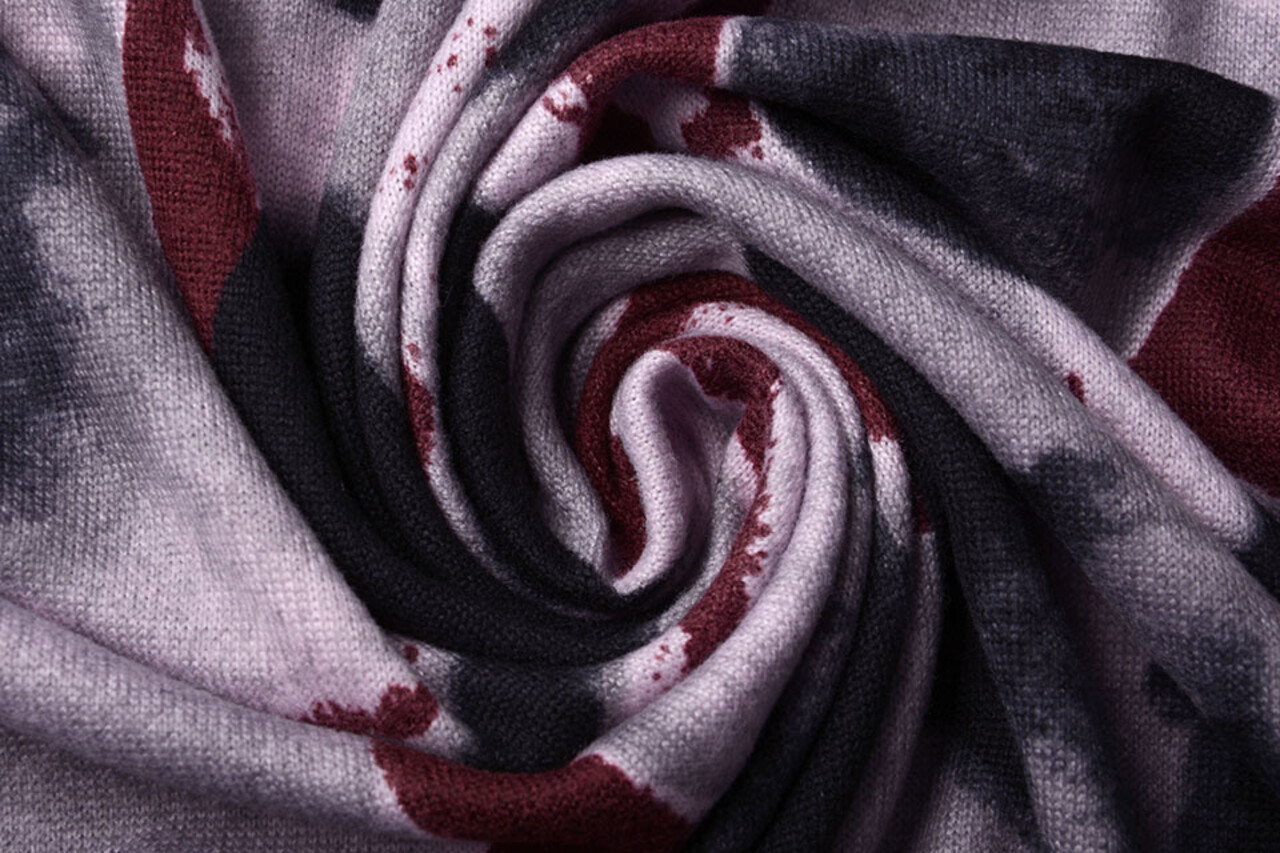 Jersey Stof Painted Dots Rood Jersey Stof Painted Dots Rood