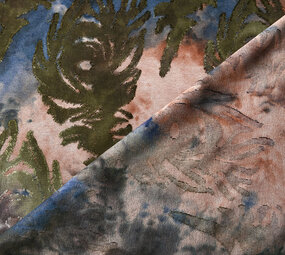 Oeko-Tex®  Viscose Jersey Tie Dye Urblätter