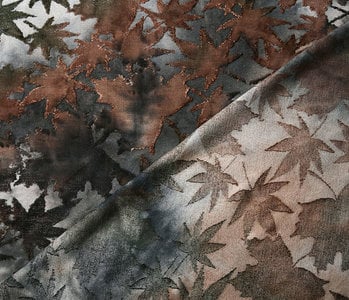 Oeko-Tex®  Viscose Jersey Tie Dye Maple Leaves