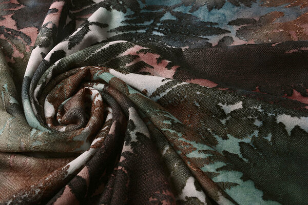 Oeko-Tex® Maglia Viscosa Tie-Dye Palmbladeren Oeko-Tex® Maglia Viscosa Tie-Dye Palmbladeren
