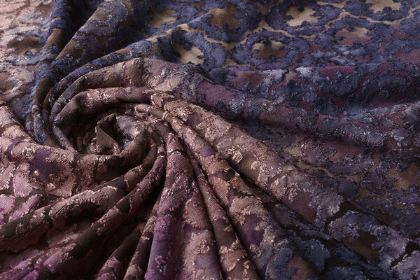 Oeko-Tex®  Tricot Viscose Tie Dye Oriental Cirkel Paars Oeko-Tex®  Tricot Viscose Tie Dye Oriental Cirkel Paars