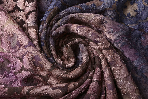 Oeko-Tex®  Viscose Jersey Tie Dye Orientalischer Kreis Lila