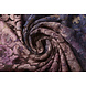 Oeko-Tex®  Maglia Viscosa Tie-Dye Oriental Cirkel Viola