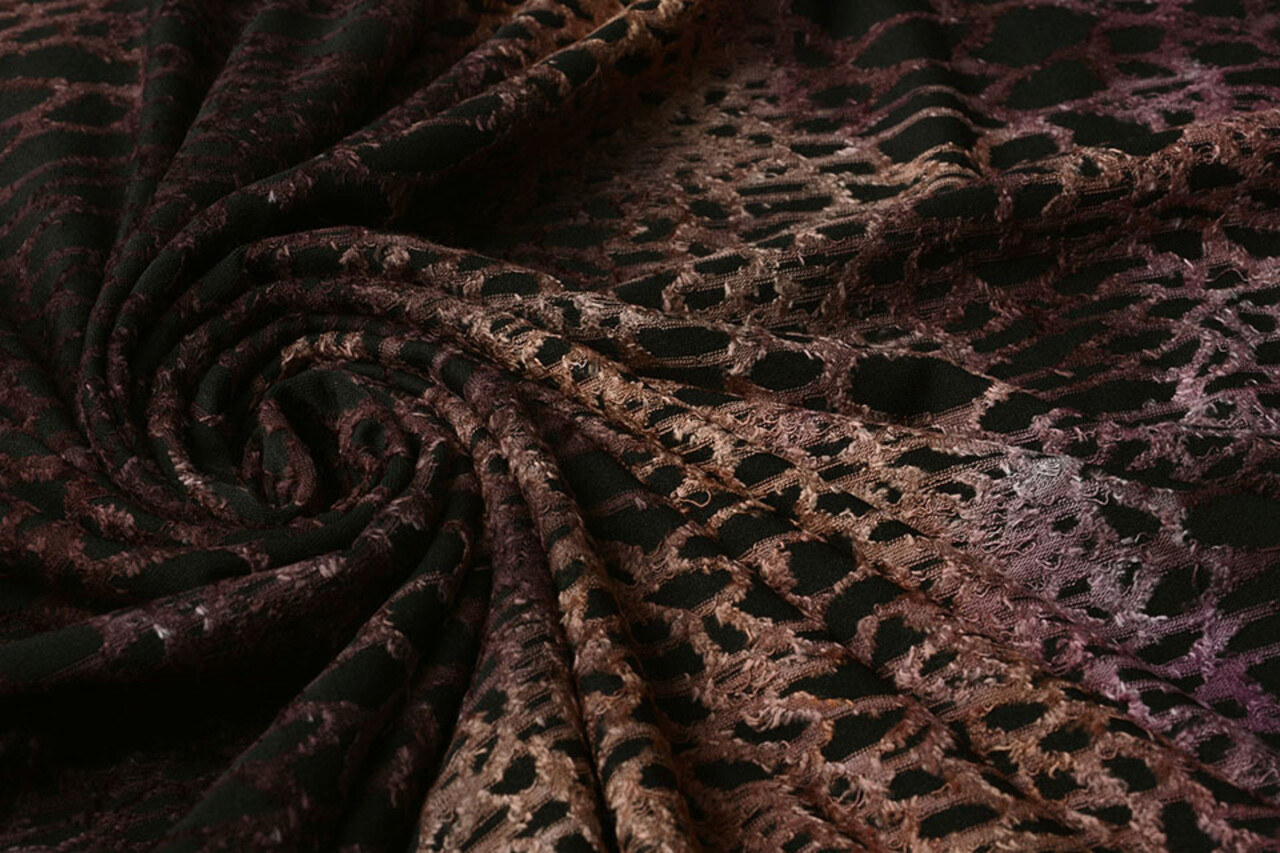 Oeko-Tex®  Viscose Jersey  Tie Dye Snake Dark Oeko-Tex®  Viscose Jersey  Tie Dye Snake Dark