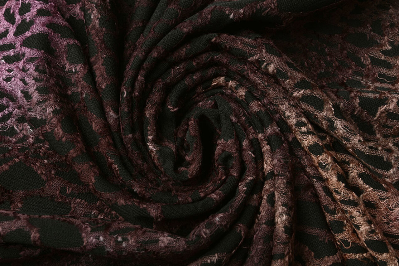 Oeko-Tex®  Viscose Jersey Tie Dye Schlange Dunkel Oeko-Tex®  Viscose Jersey Tie Dye Schlange Dunkel