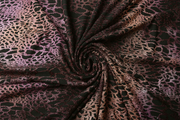 Oeko-Tex®  Viscose Jersey  Tie Dye Snake Dark Oeko-Tex®  Viscose Jersey  Tie Dye Snake Dark