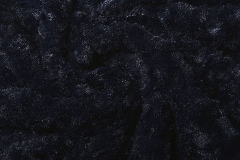 Hairy Fur Astranimo Navy Blue Boelens Modestoffen