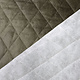 Quilted Alcantara Suede Army Green