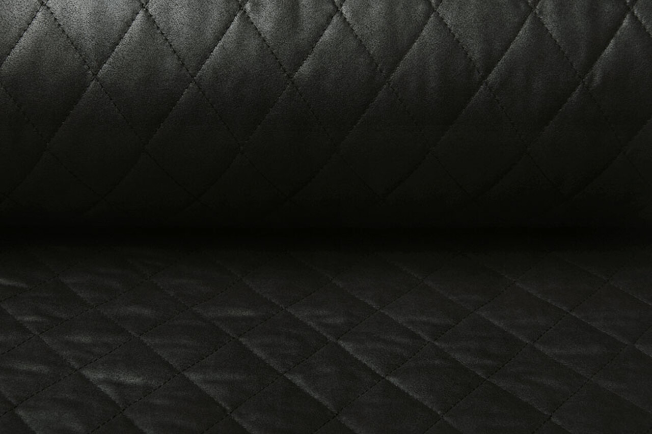 Acolchada Alcantara Ante Negro Acolchada Alcantara Ante Negro