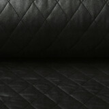 Quilted Alcantara Suede Black