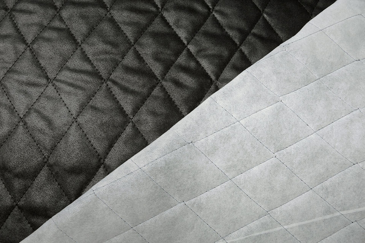 Gesteppter Alcantara Suedine Schwarz Gesteppter Alcantara Suedine Schwarz