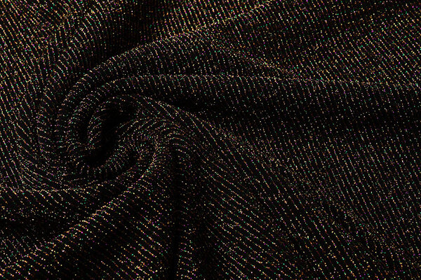 Jersey Lurex Paillettes Multicolore Or