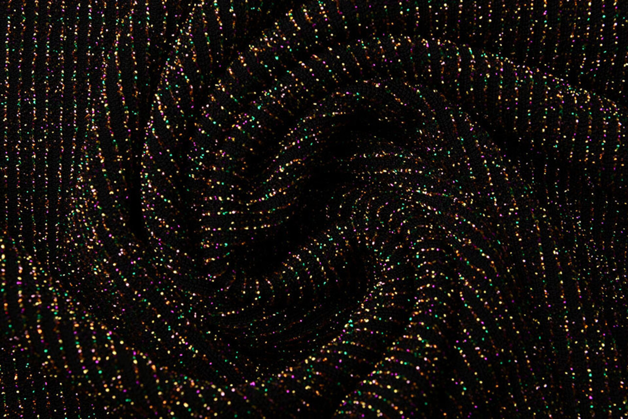 Jersey Lurex Glitter Multi Gold Jersey Lurex Glitter Multi Gold