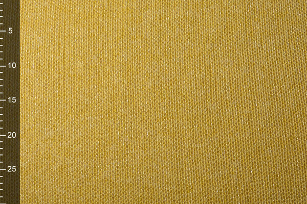 Tricoté Laine Lurex Ocre Jaune Tricoté Laine Lurex Ocre Jaune