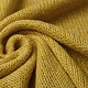 Knitted Wool Lurex Ocher Yellow