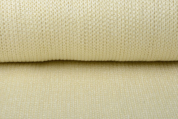 Gestrickter Wolle Lurex Creme Gestrickter Wolle Lurex Creme