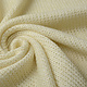 Knitted Wool Lurex Creme