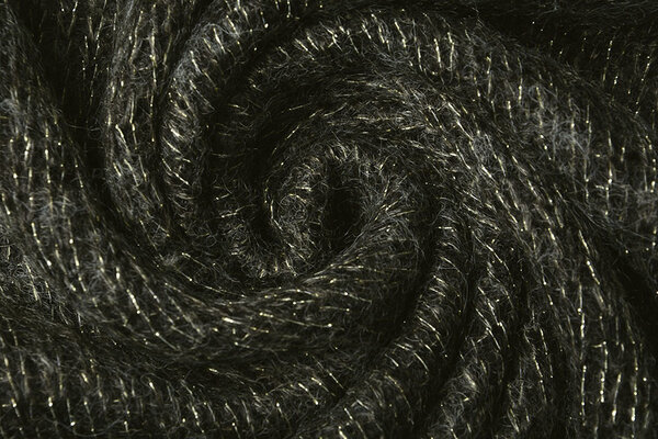 Knitted Wool Lurex Dark Army Green Knitted Wool Lurex Dark Army Green