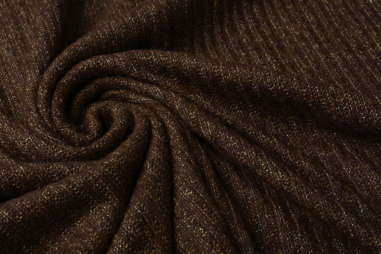 Gestrickter Stoff Luciano Aubergine Gestrickter Stoff Luciano Aubergine