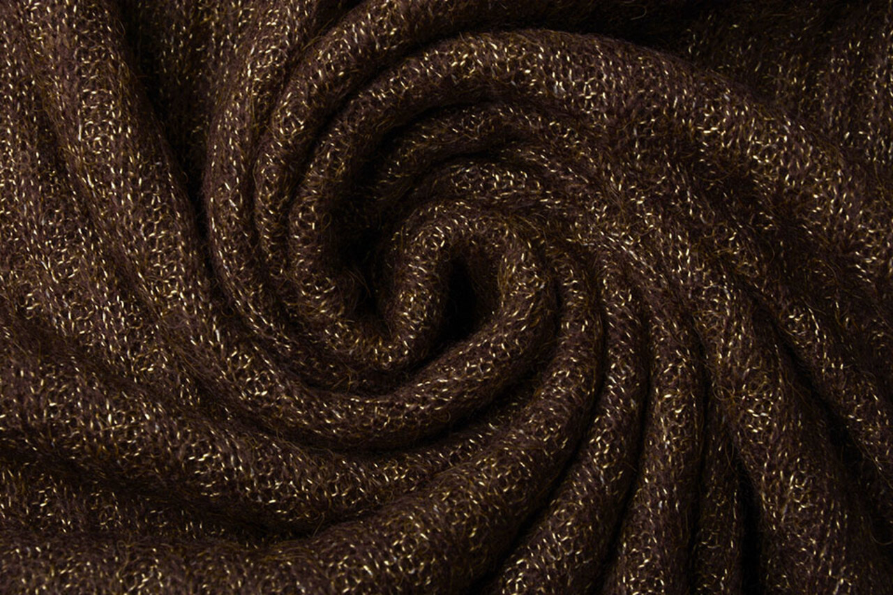 Gestrickter Stoff Luciano Aubergine Gestrickter Stoff Luciano Aubergine