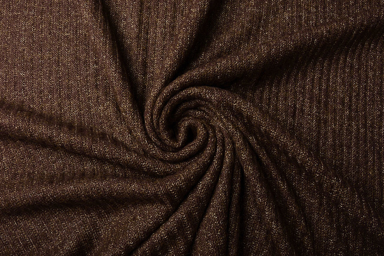 Gestrickter Stoff Luciano Aubergine Gestrickter Stoff Luciano Aubergine