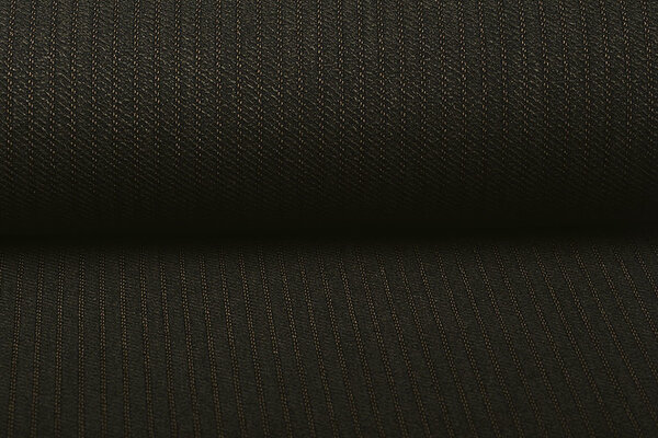 Stretch-Gabardine Streifen Braun
