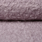 Wavy Curly Teddystoff Altflieder