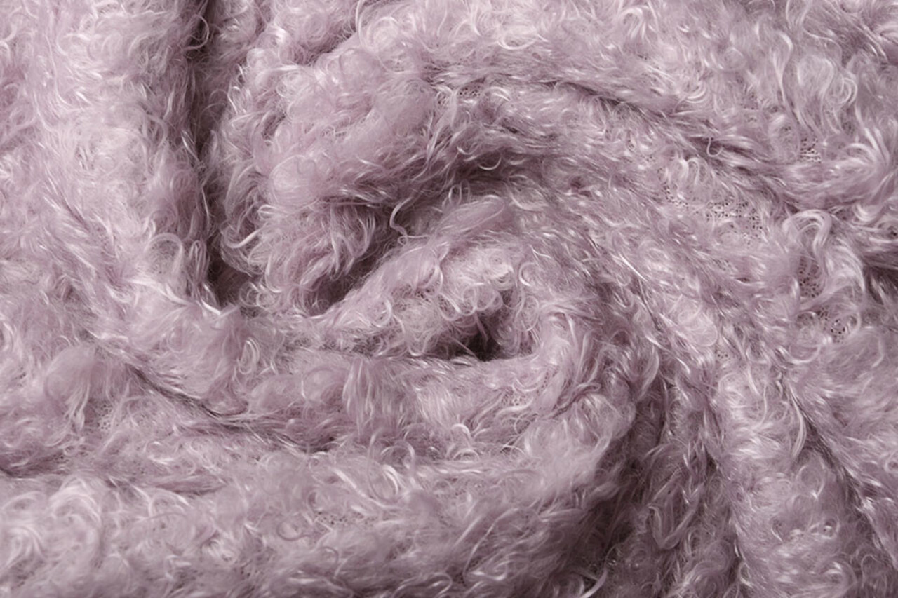 Wavy Curly Teddy Tissu Ancien Lilas Wavy Curly Teddy Tissu Ancien Lilas