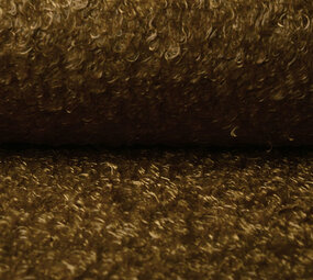 Wavy Curly Teddy Tissu Marron Moka