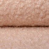 Wavy Curly Teddystoff  Pfirsich