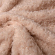 Wavy Curly Teddy Stof  Peach