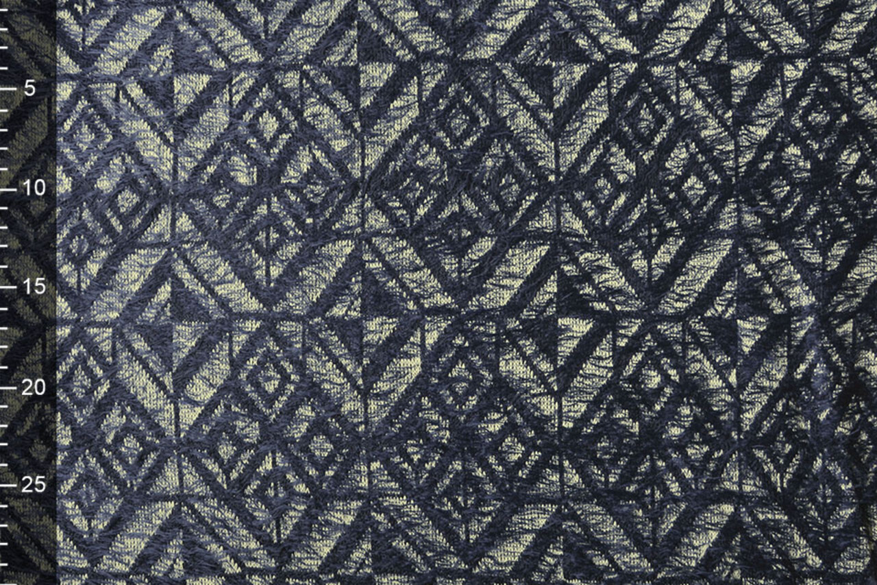 Knitted Fabric Calypso Navy Blue