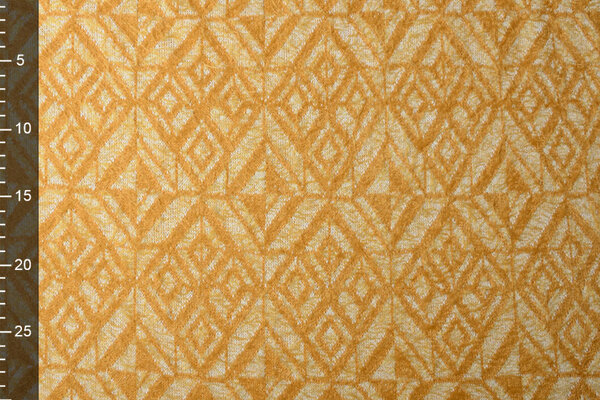 Gestrickter Stoff Calypso Ocker Gelb