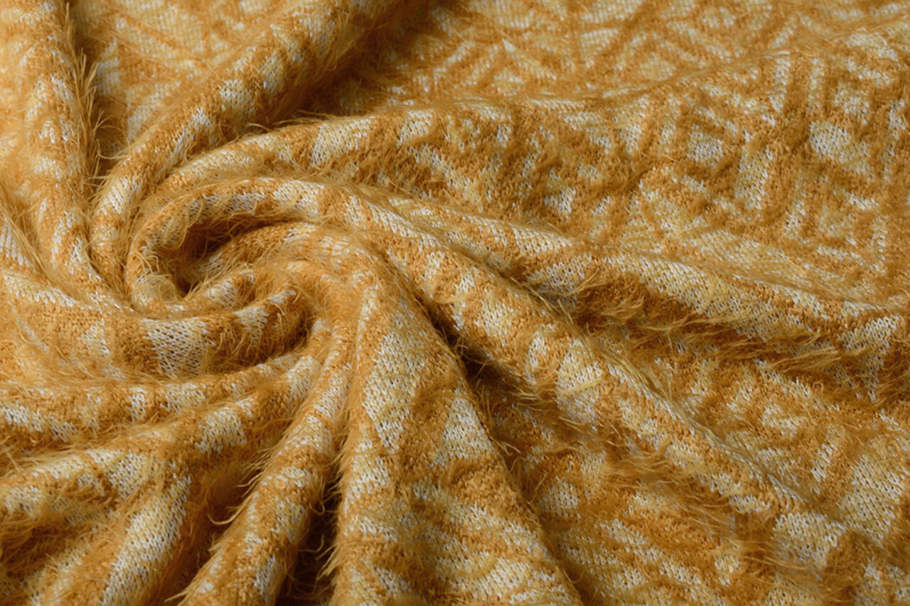 Knitted Fabric Calypso Ocher Yellow