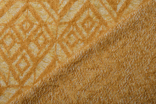 Gestrickter Stoff Calypso Ocker Gelb