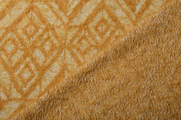 Tricoté Tissu Calypso Ocre Jaune