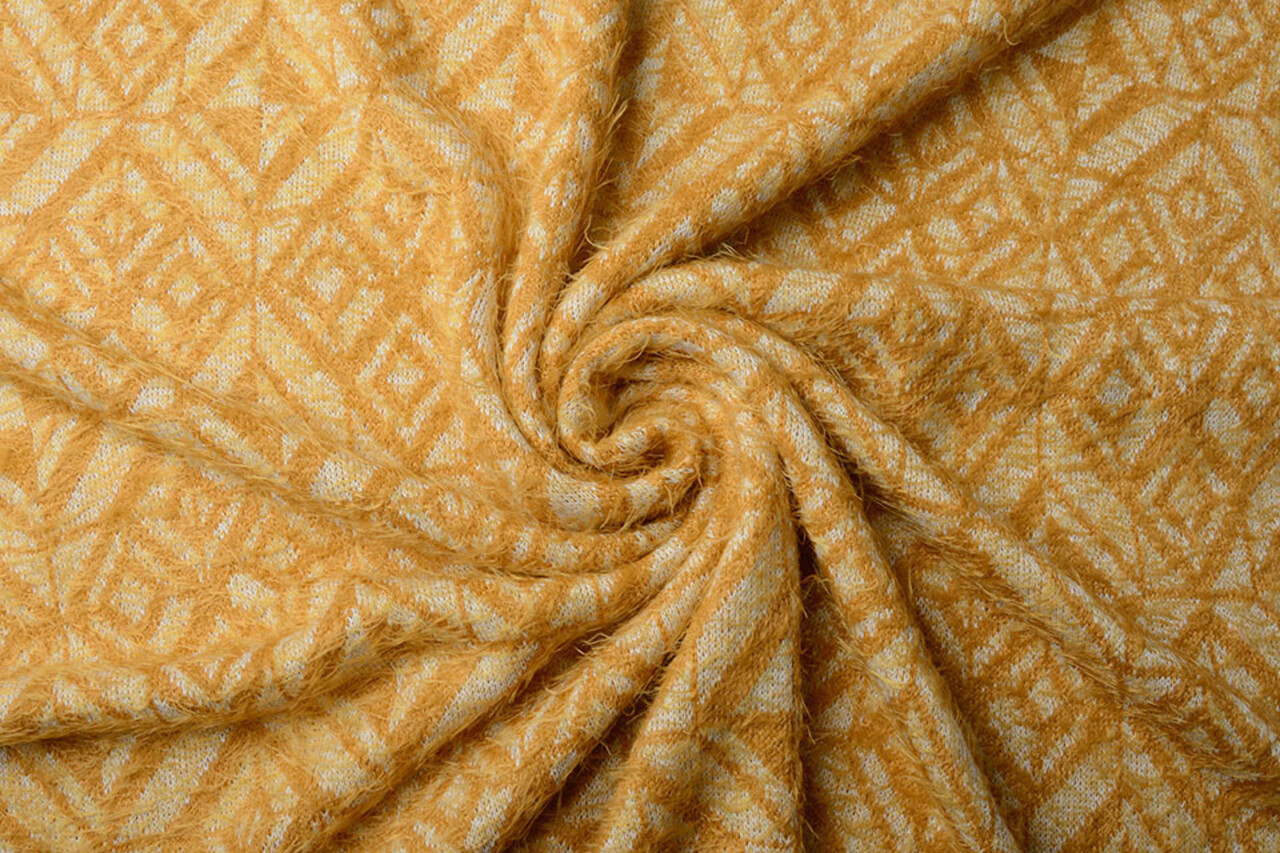 De Punto Tela Calypso Ocre Amarillo De Punto Tela Calypso Ocre Amarillo